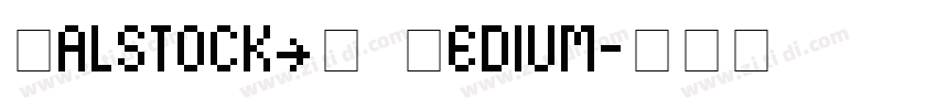 MalstockCE Medium字体转换